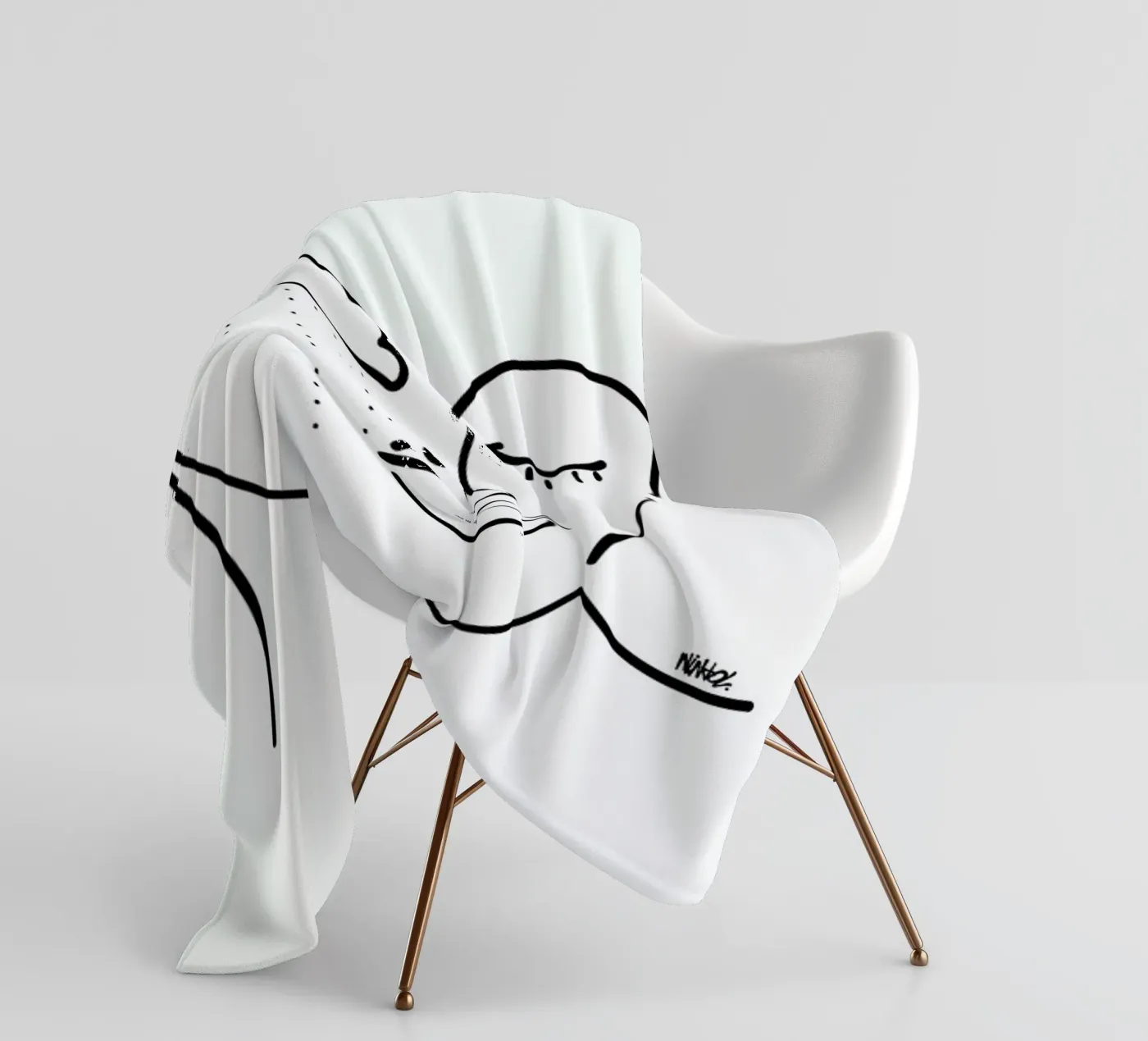 Rainy fleecedeken van Ninhol