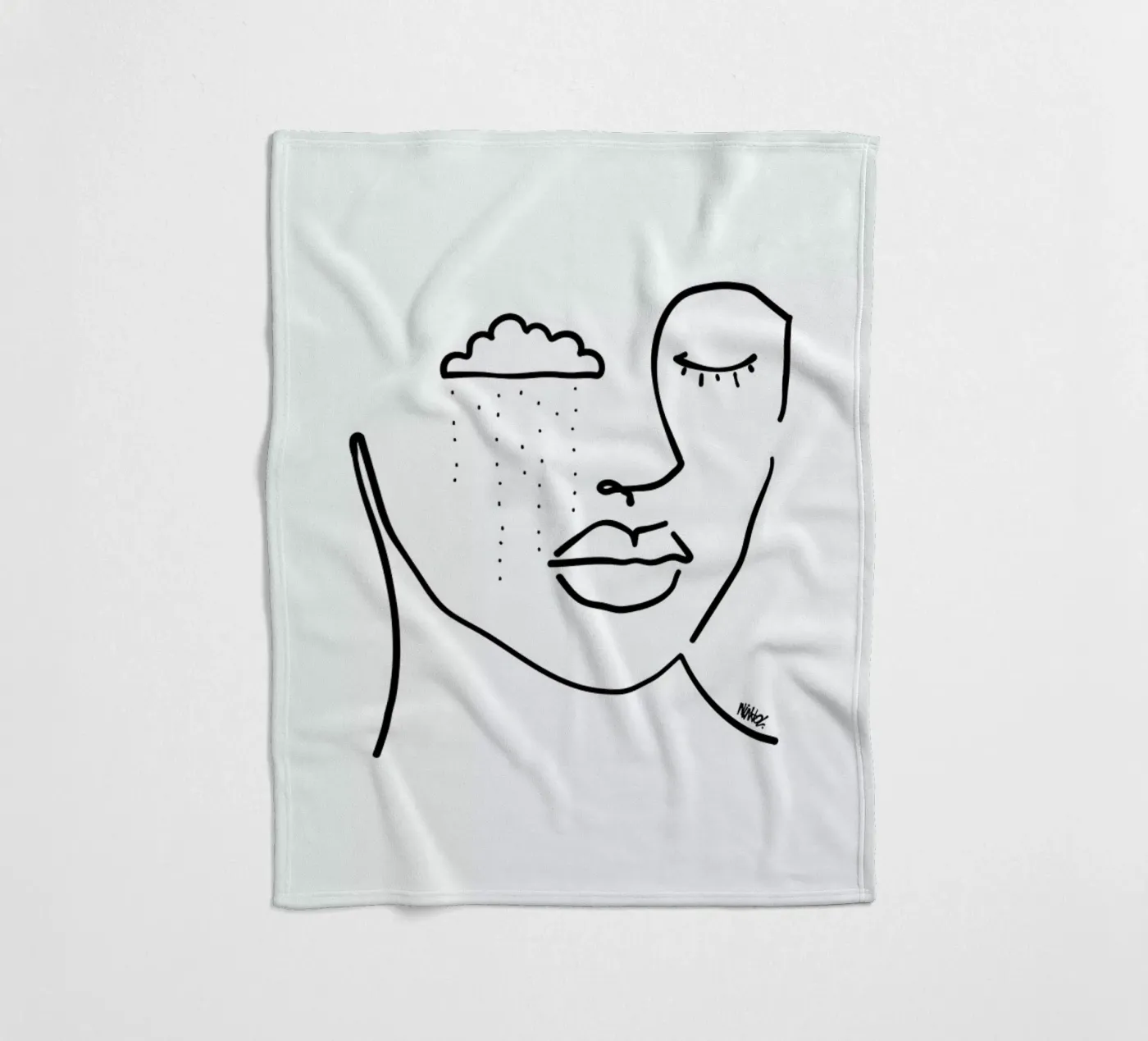 Rainy fleecedeken van Ninhol