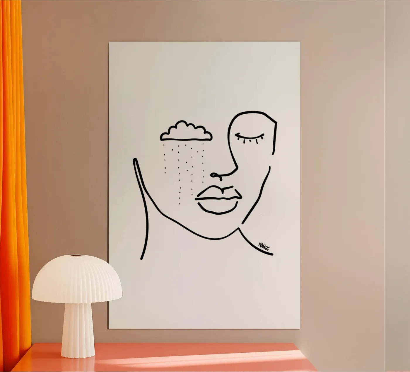 Rainy poster van Ninhol