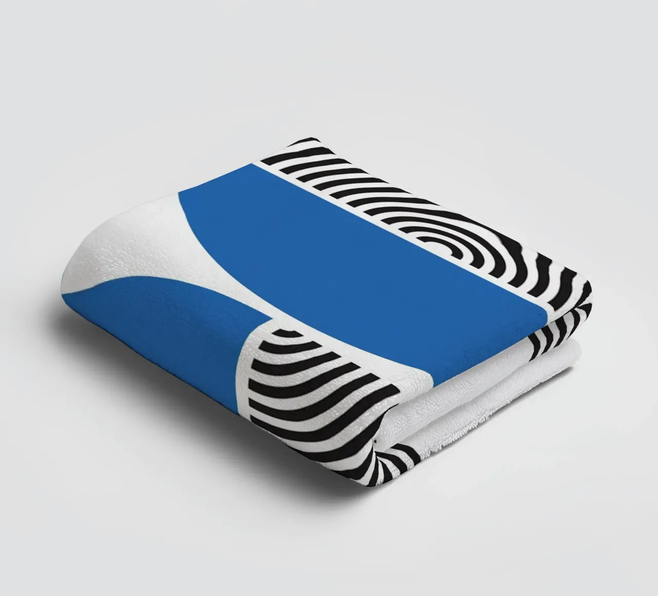 Abstract Bauhaus Geometric BW Pattern Poster towel by NorwesClub