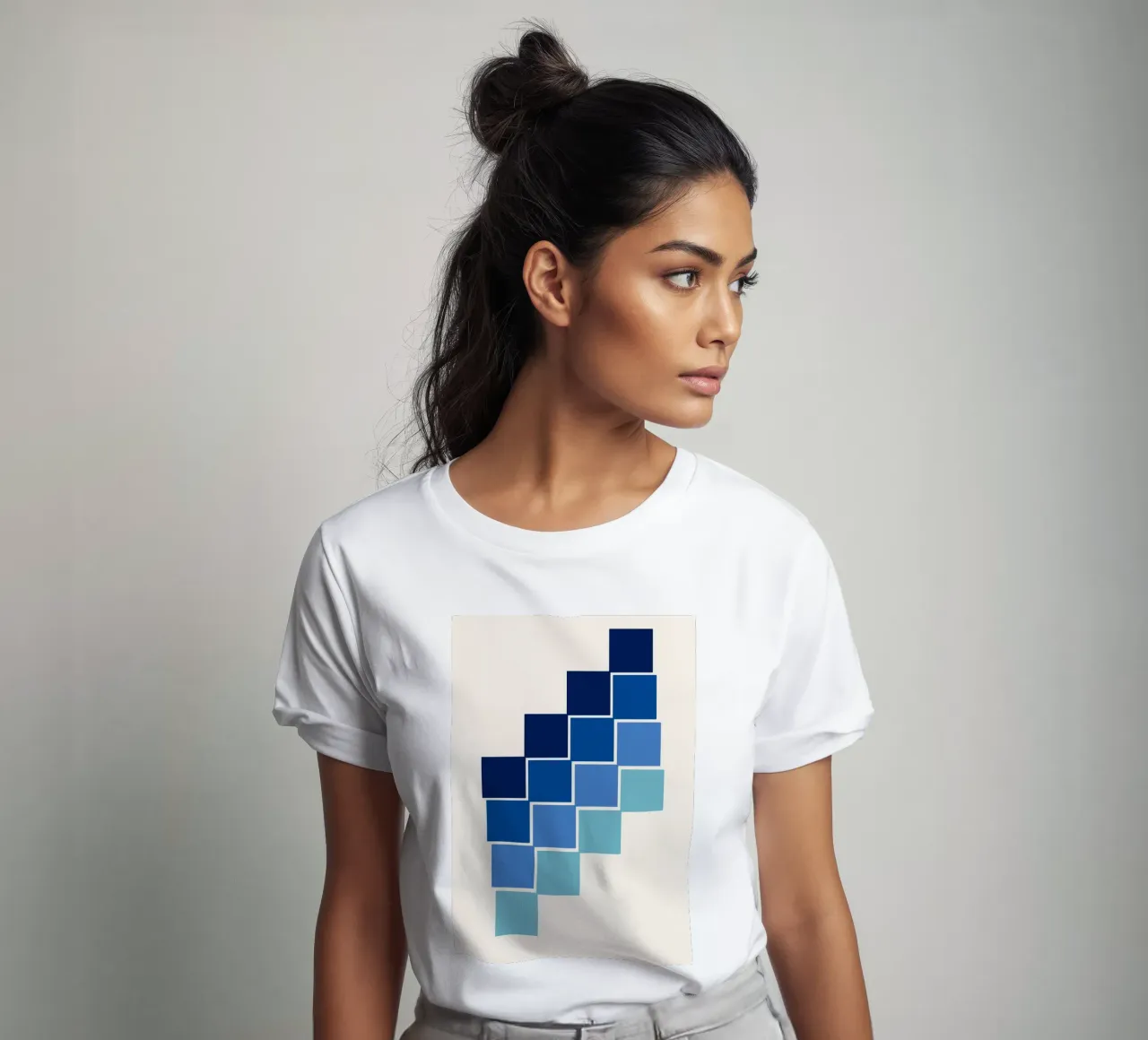 High Contrast BW Geometric Abstract Bauhaus Print t-shirt by NorwesClub