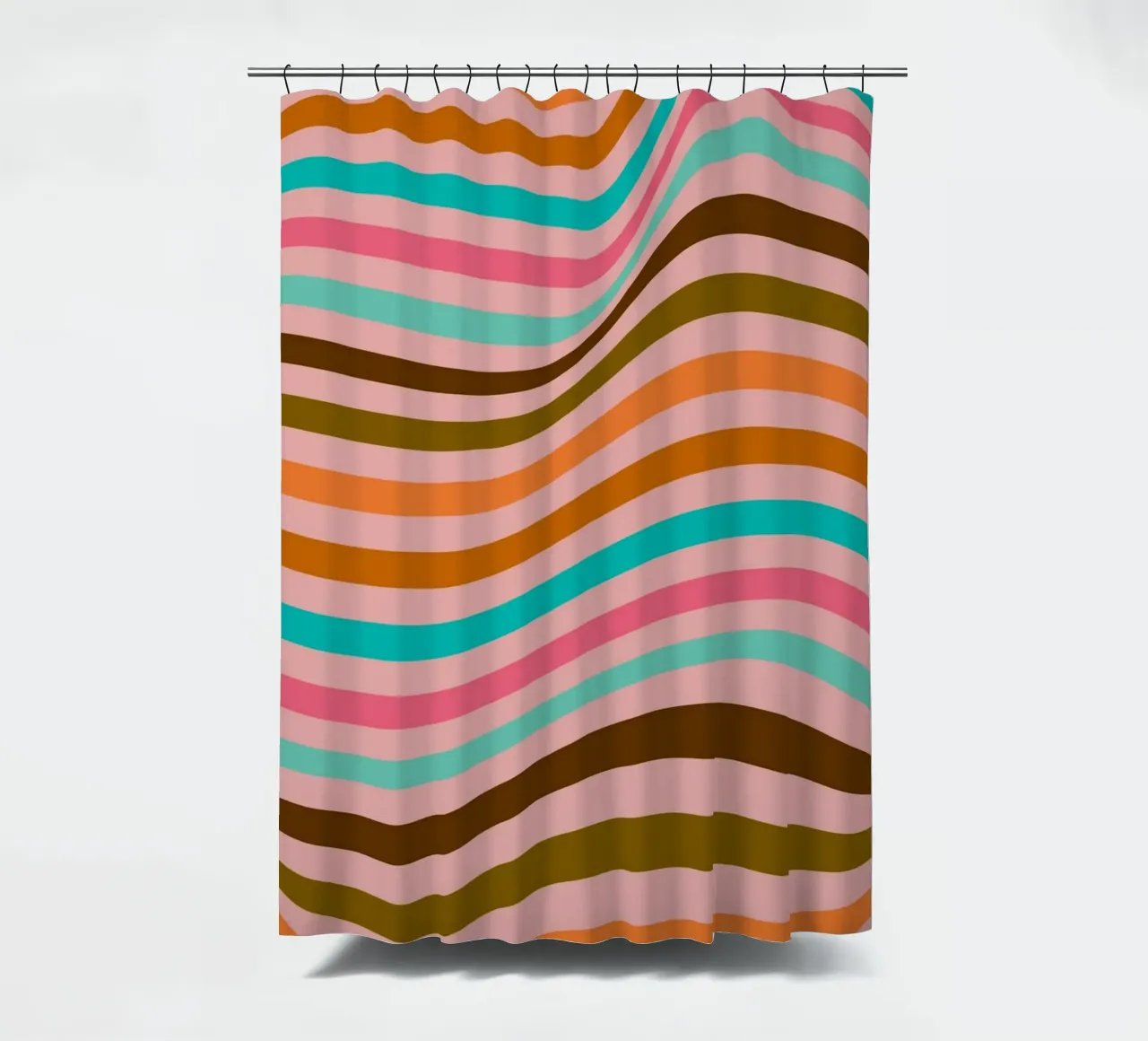 Minimalist BW Geometric Bauhaus Pattern Poster rideau de douche de NorwesClub