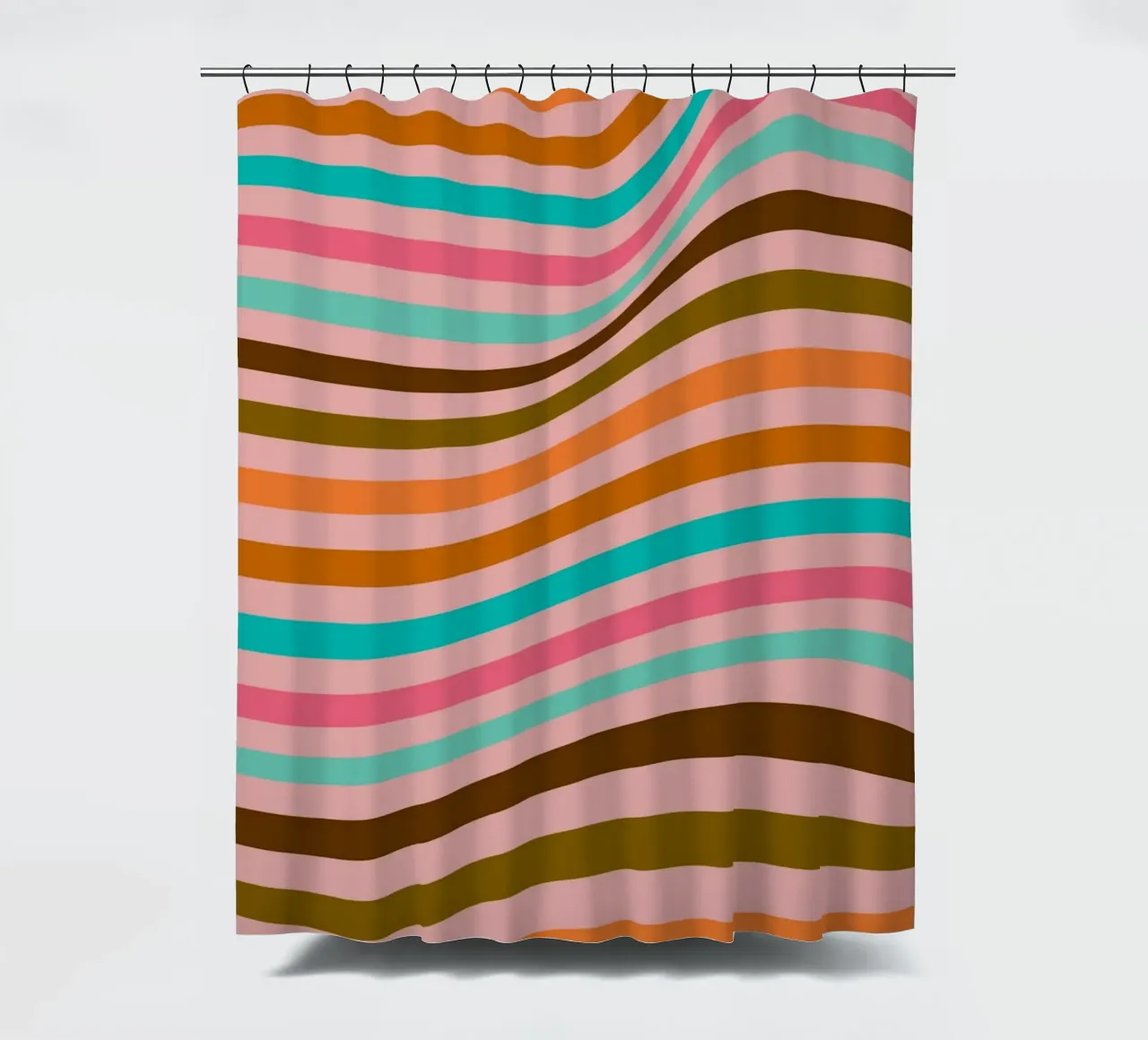 Minimalist BW Geometric Bauhaus Pattern Poster rideau de douche de NorwesClub