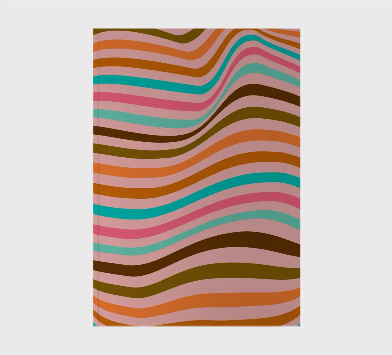 Minimalist BW Geometric Bauhaus Pattern Poster notebook by NorwesClub