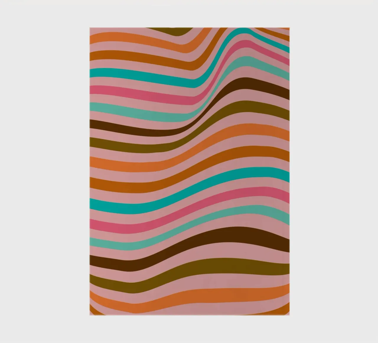 Minimalist BW Geometric Bauhaus Pattern Poster notebook by NorwesClub