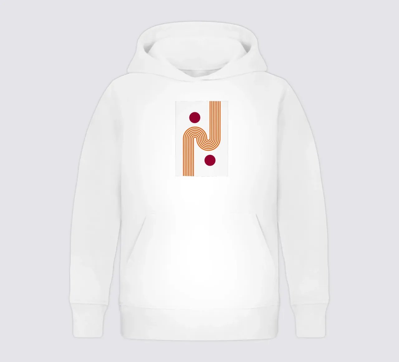 Classic BW Bauhaus Geometric Abstract Poster kids hoodie by NorwesClub