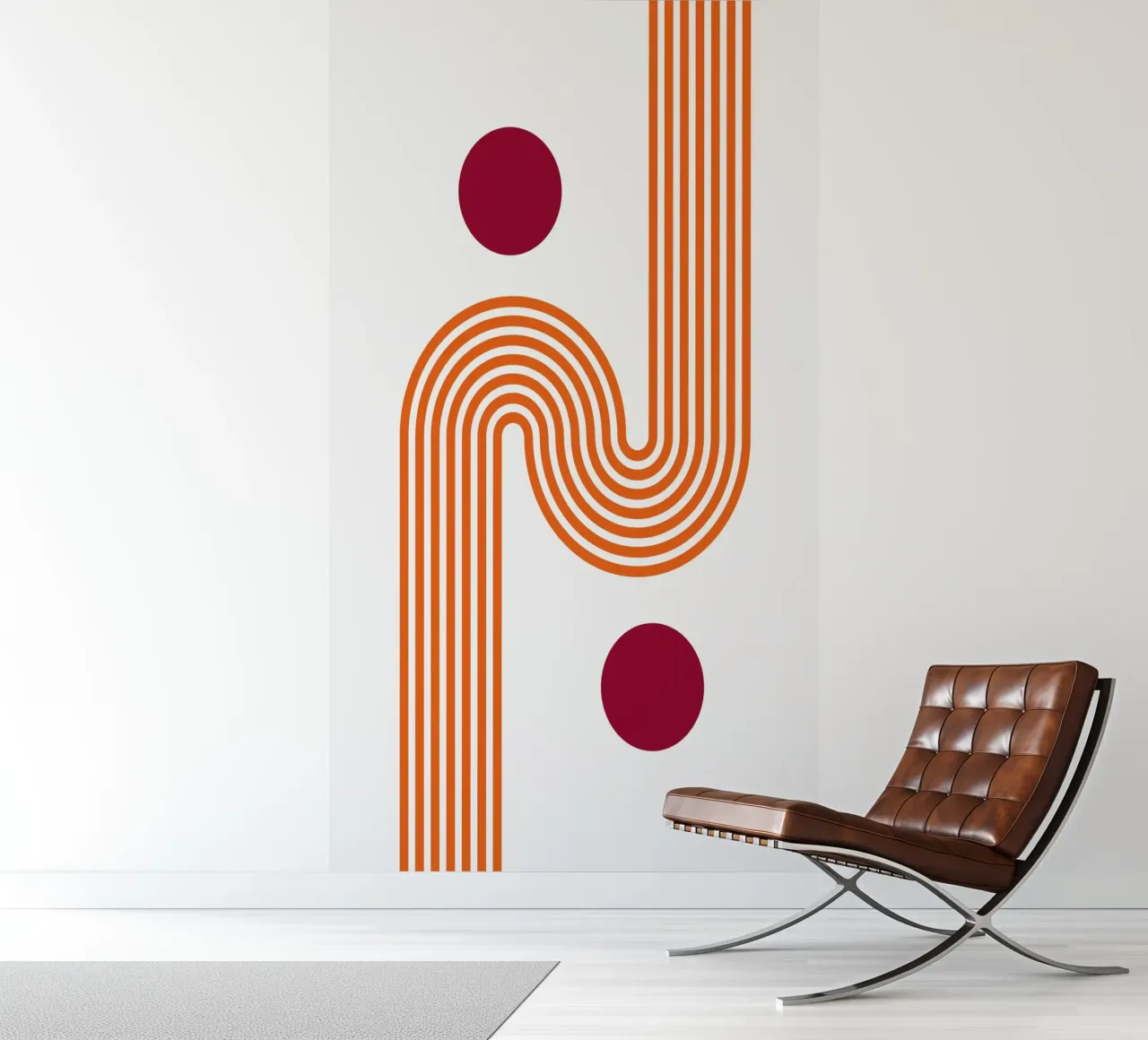 Classic BW Bauhaus Geometric Abstract Poster photo wallpaper by NorwesClub