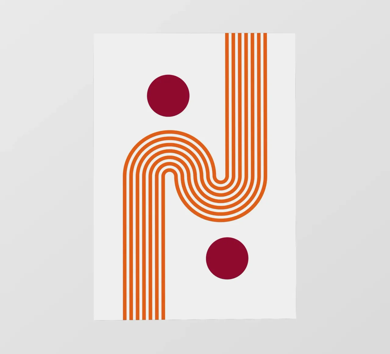 Classic BW Bauhaus Geometric Abstract Poster photo wallpaper by NorwesClub