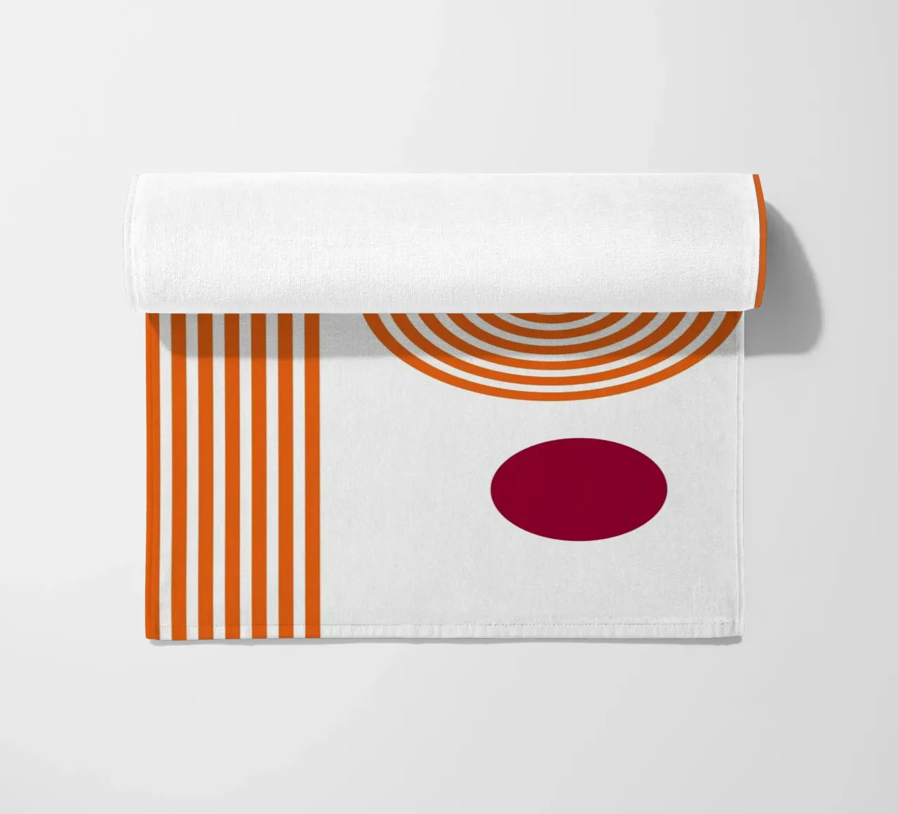 Poster astratto geometrico classico BW Bauhaus telo mare da NorwesClub