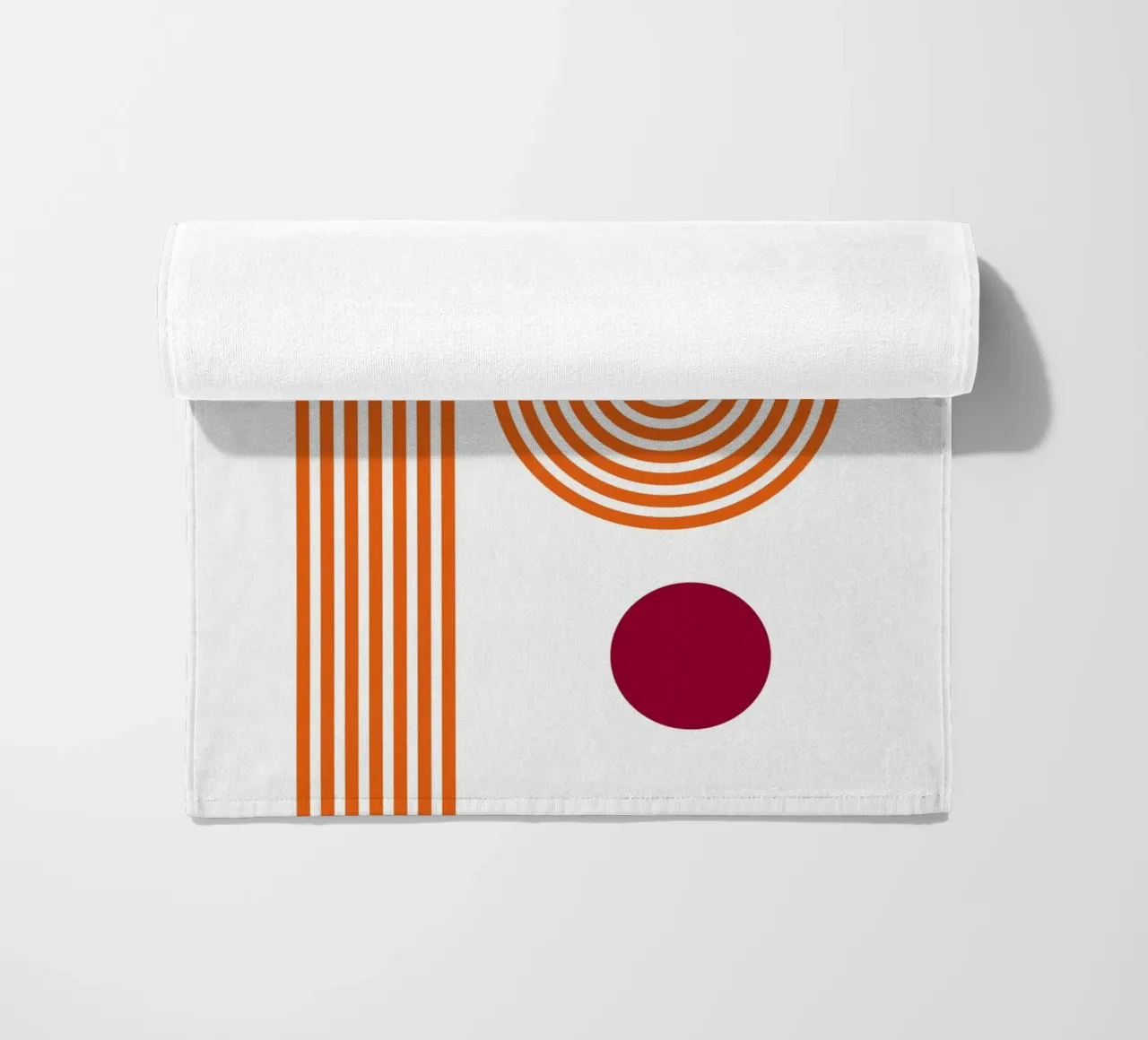 Poster astratto geometrico classico BW Bauhaus telo mare da NorwesClub