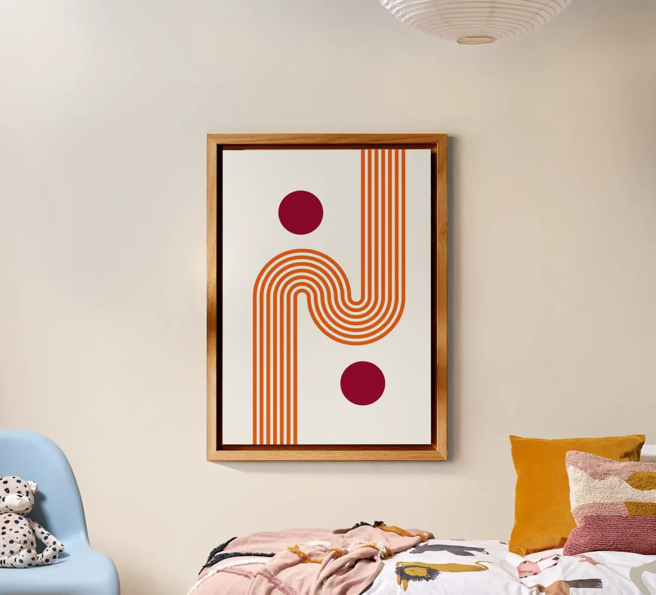 Classic BW Bauhaus Geometric Abstract Poster alu-dibond by NorwesClub