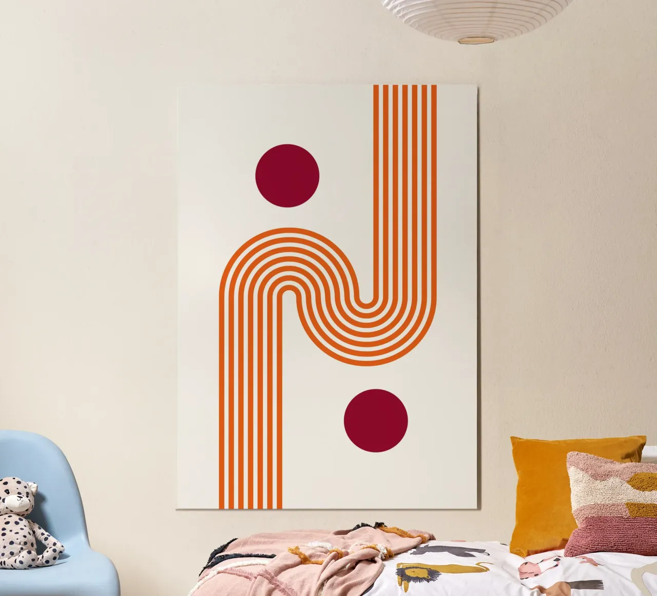 Classic BW Bauhaus Geometric Abstract Poster alu-dibond by NorwesClub