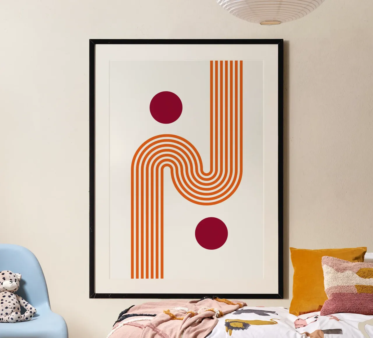 Classic BW Bauhaus Geometric Abstract Poster hahnemühle by NorwesClub