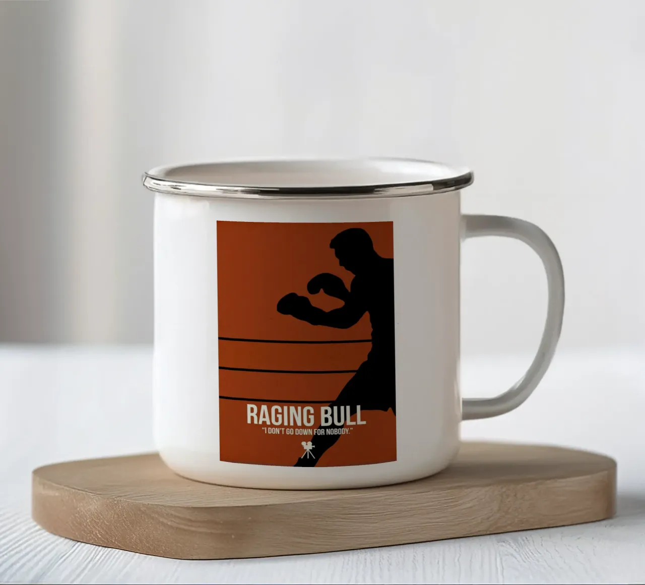 Raging Bull tazza in smalto da Naxart