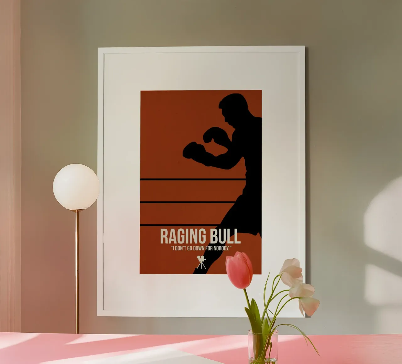 Raging Bull poster con telaio in alluminio da Naxart