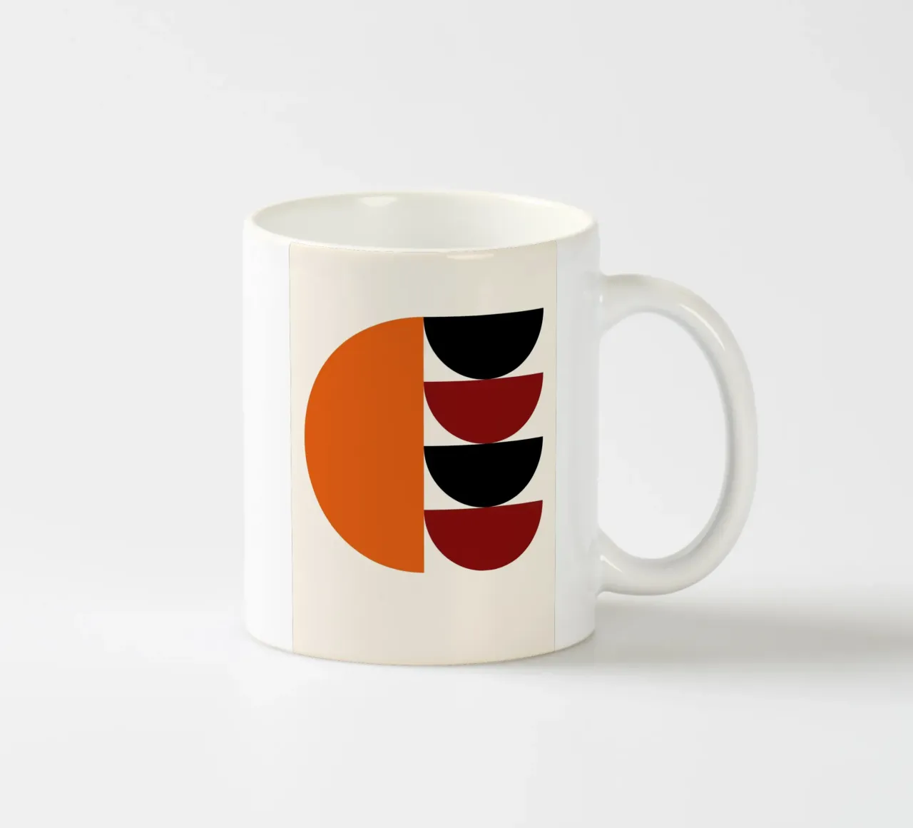 Bauhaus Forme geometriche BW Poster astratto tazza in ceramica da NorwesClub