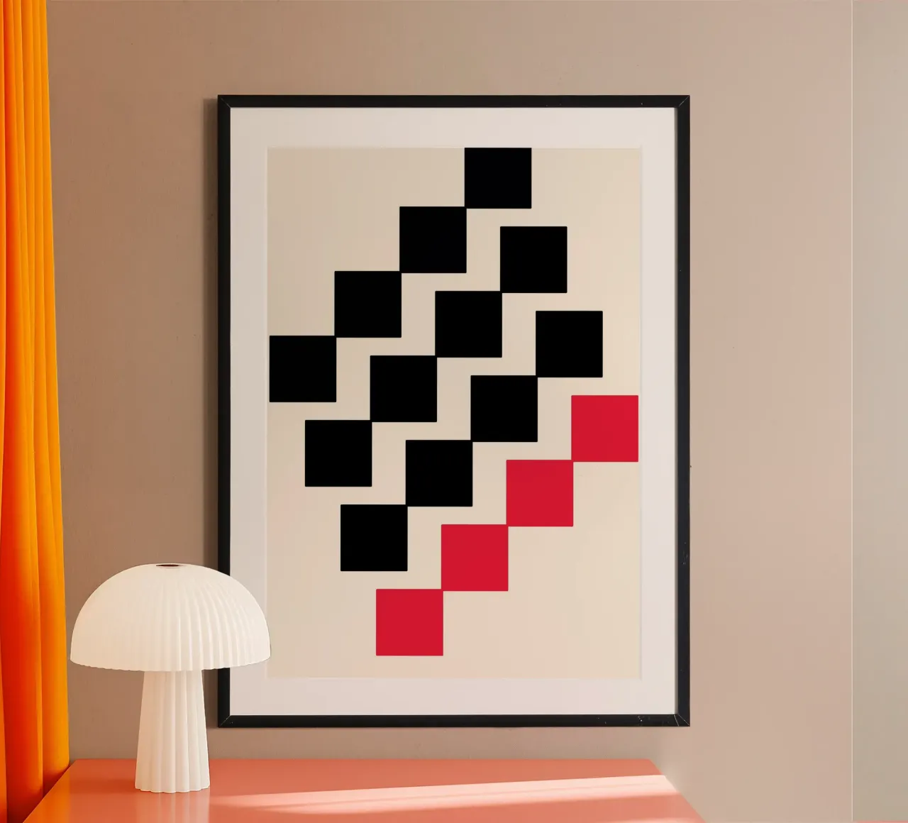 Grafico BW Geometrico Moderno Bauhaus Poster Art poster da NorwesClub