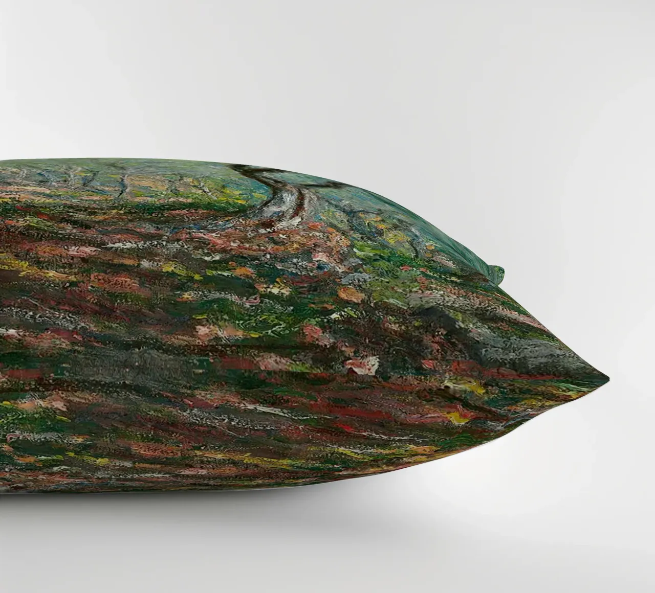 Claude Monet – Olive Grove in the Moreno Garden (1884) decorative cushion by Wirla
