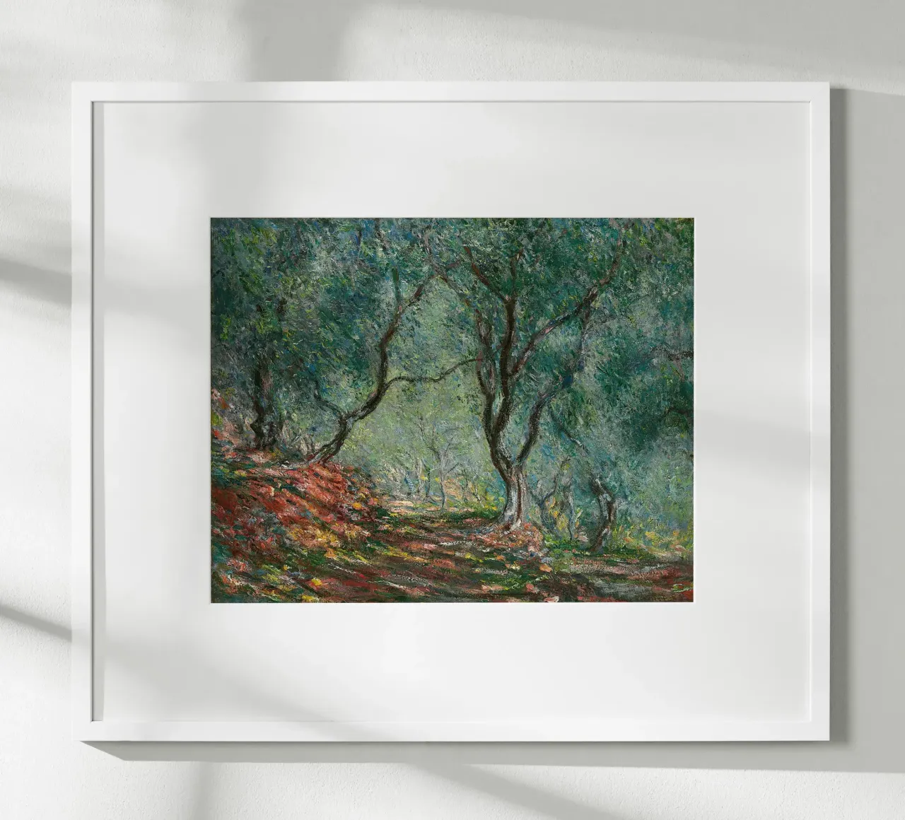 Claude Monet – Olive Grove in the Moreno Garden (1884) poster by Wirla