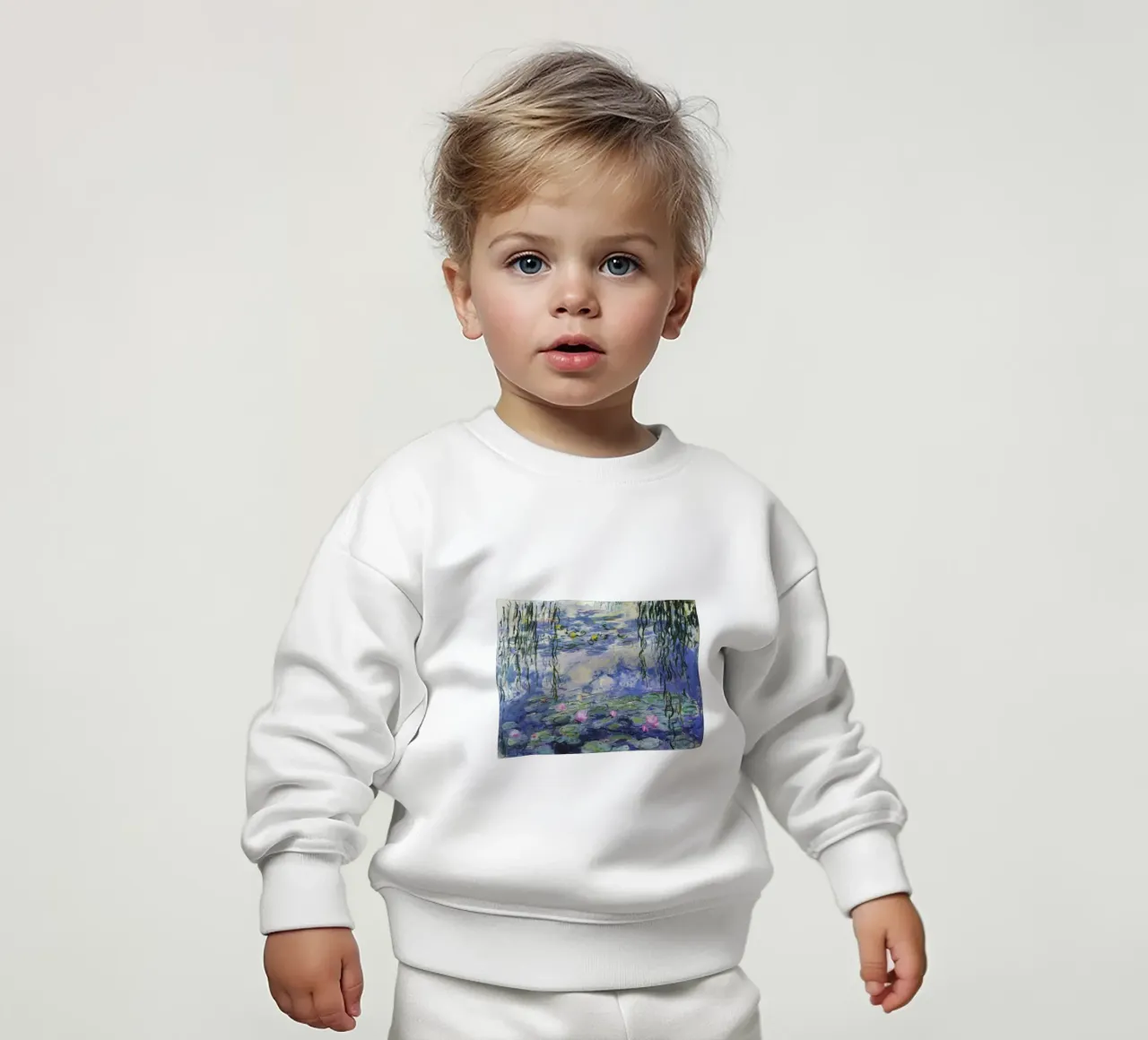 ninfee claude monet felpa neonato da belong shop