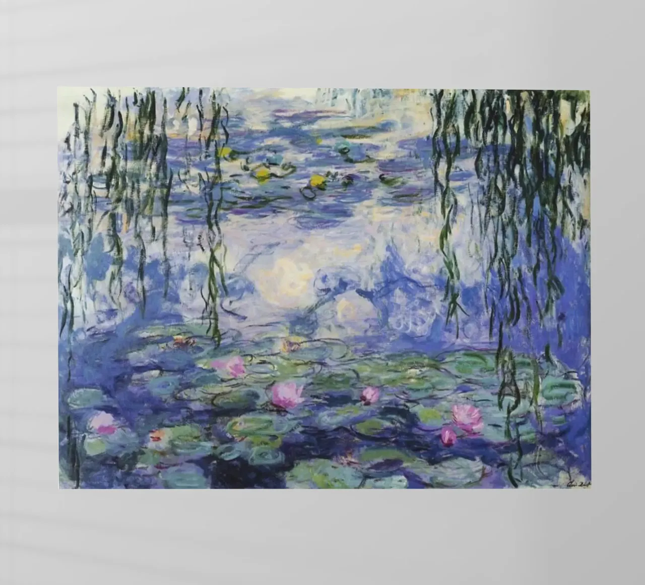 ninfee claude monet pellicola backlit da belong shop