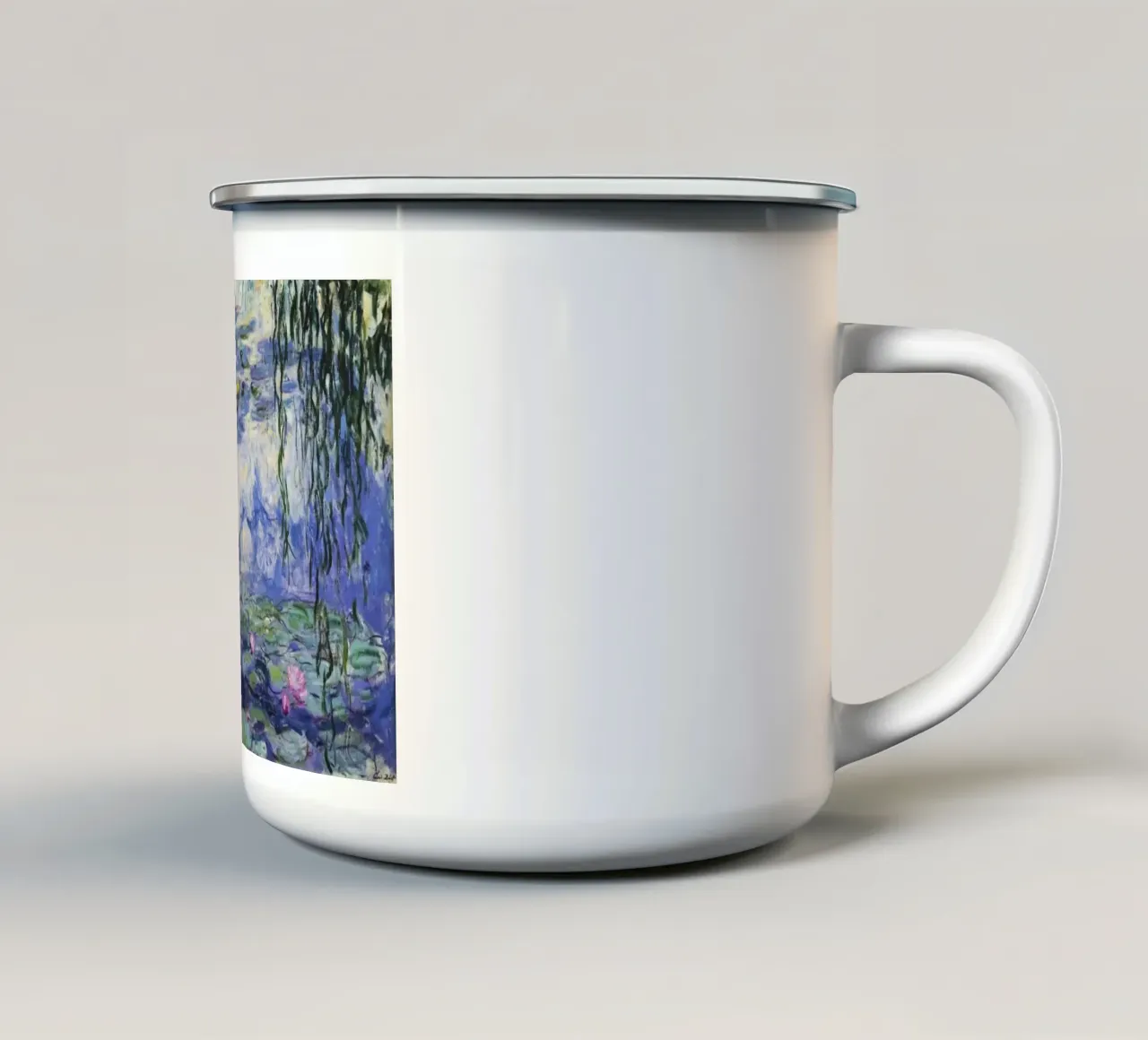 ninfee claude monet tazza in smalto da belong shop