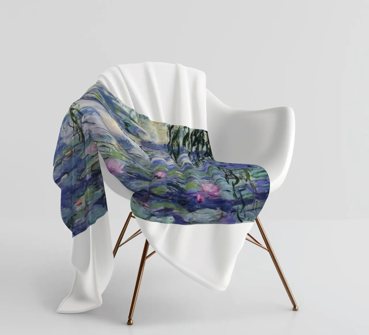 ninfee claude monet coperta in pile da belong shop