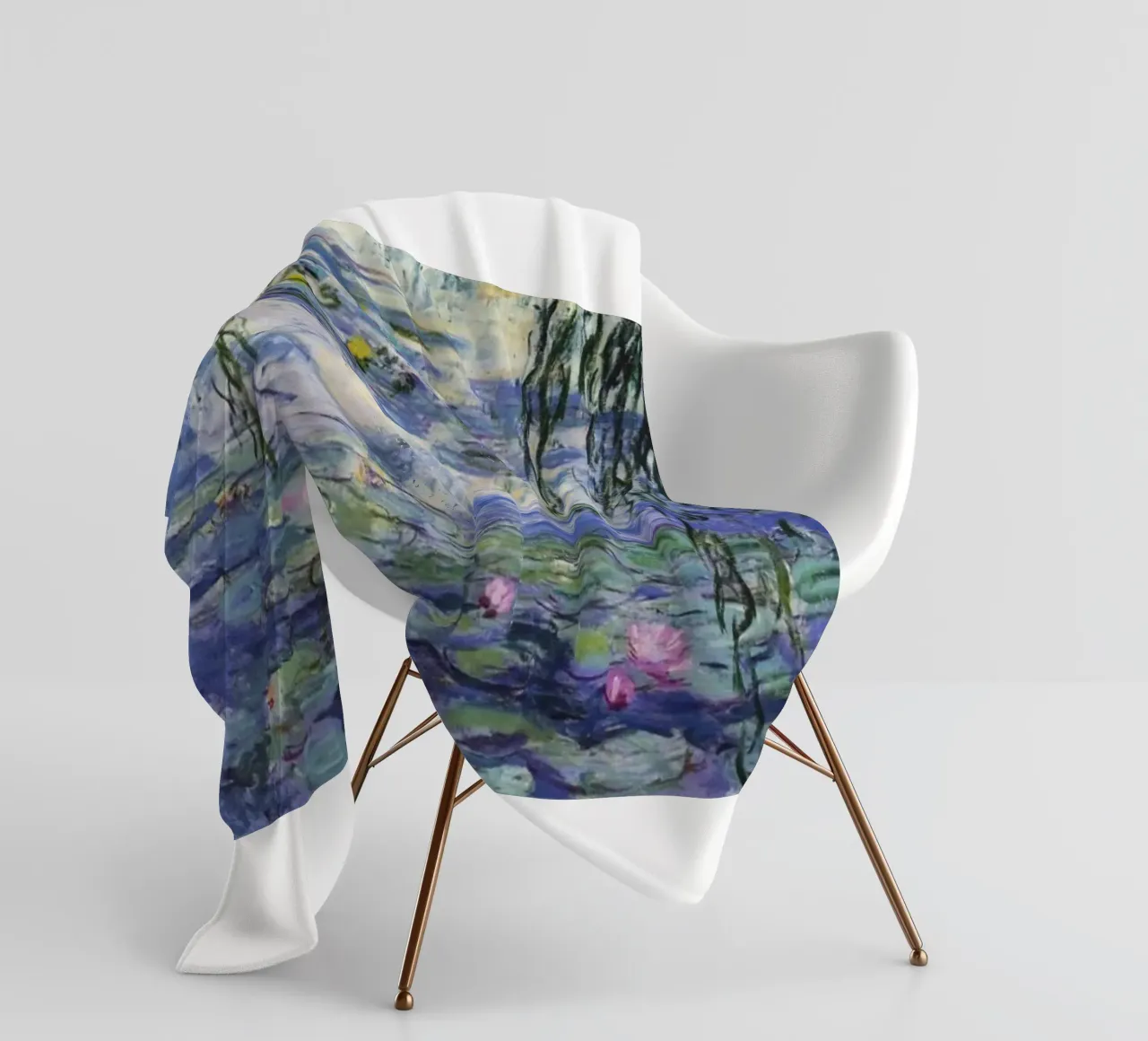 ninfee claude monet coperta in pile da belong shop