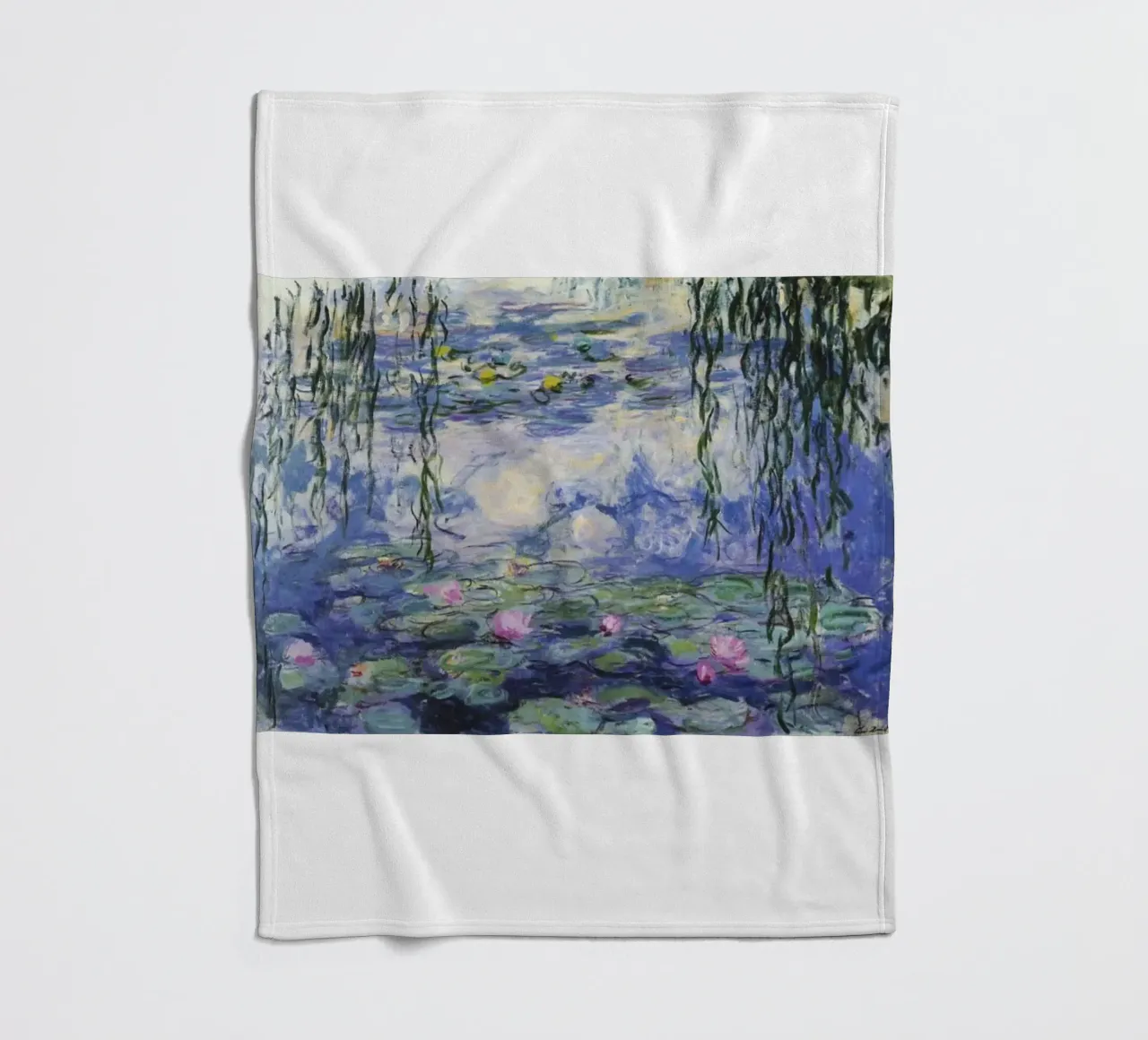 ninfee claude monet coperta in pile da belong shop