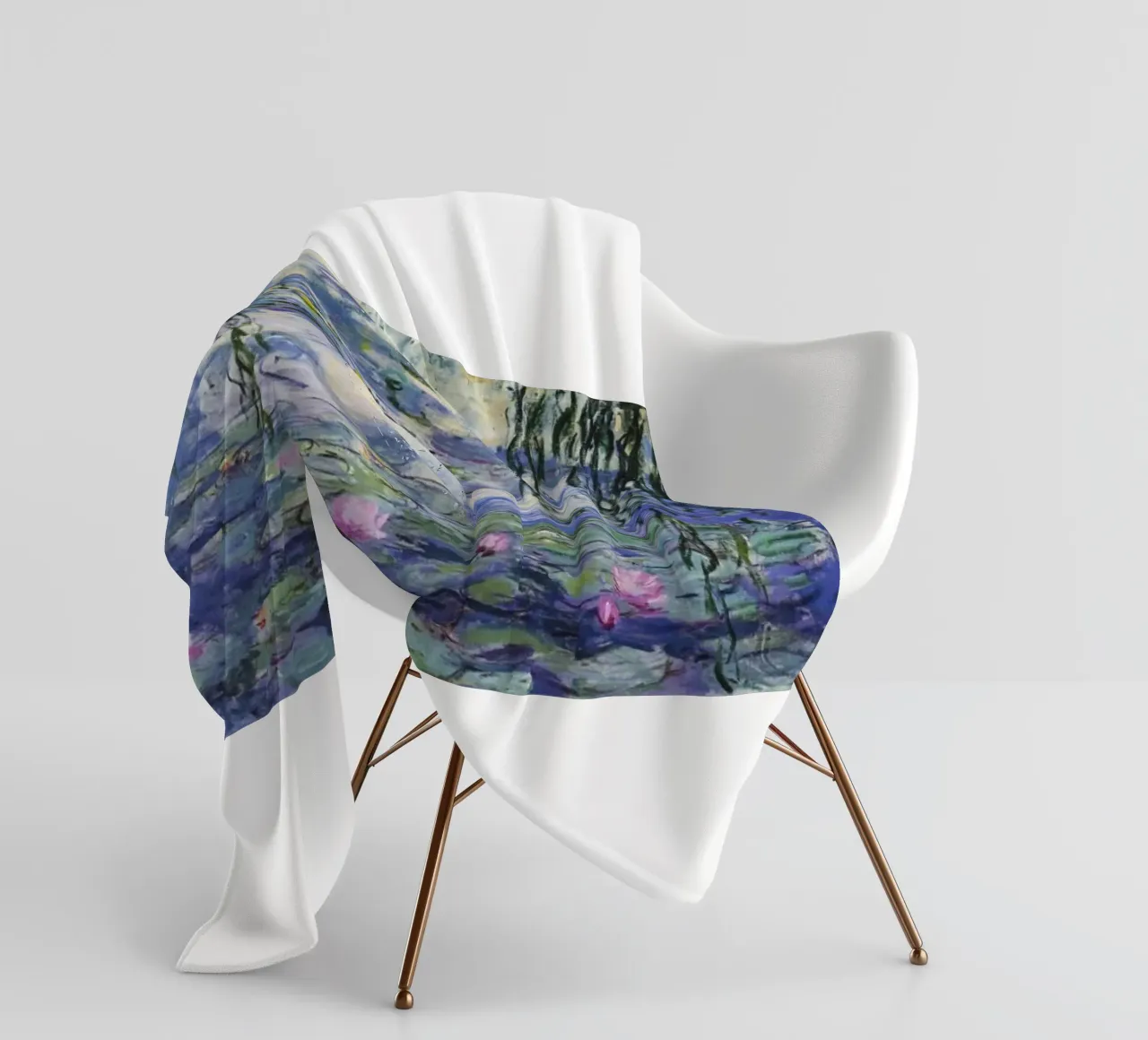 ninfee claude monet coperta in pile da belong shop
