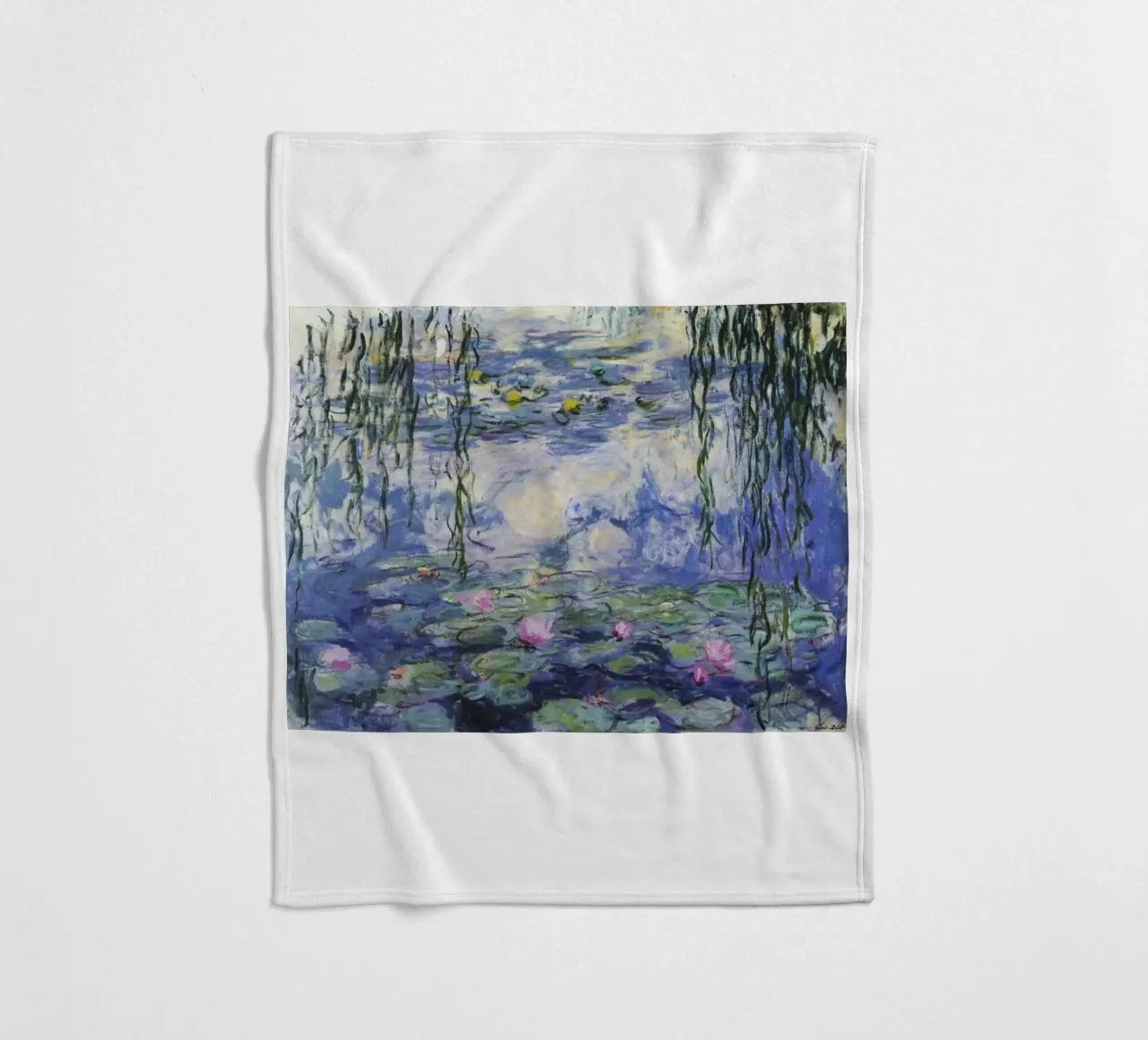 ninfee claude monet coperta in pile da belong shop
