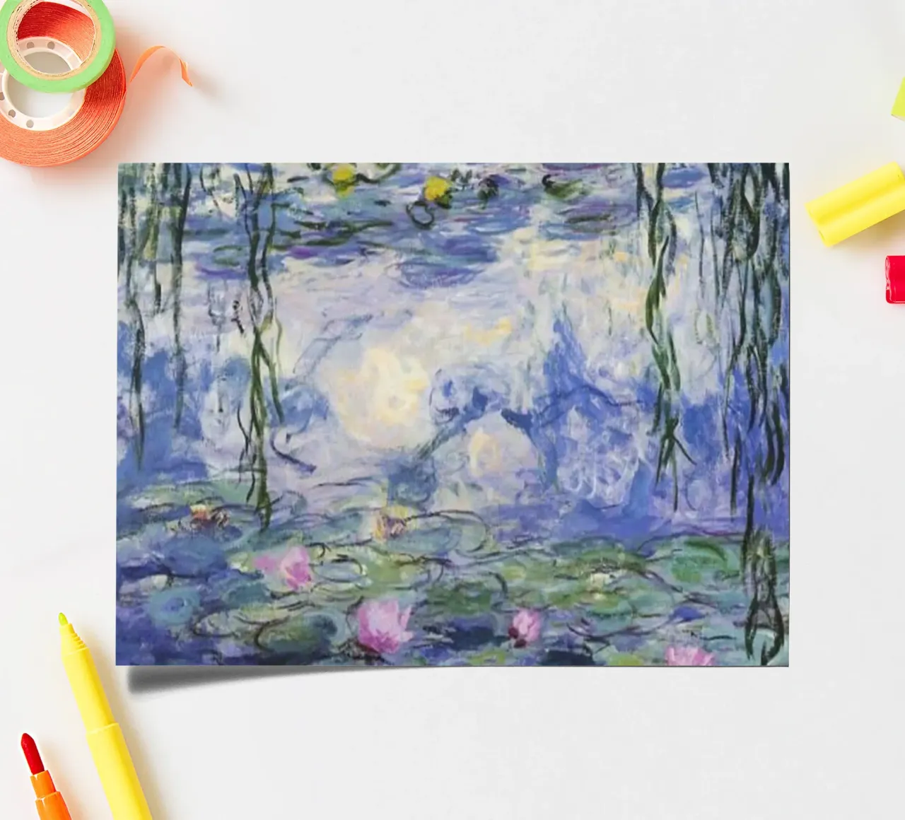 wasserlilien claude monet Stickerbogen von belong shop
