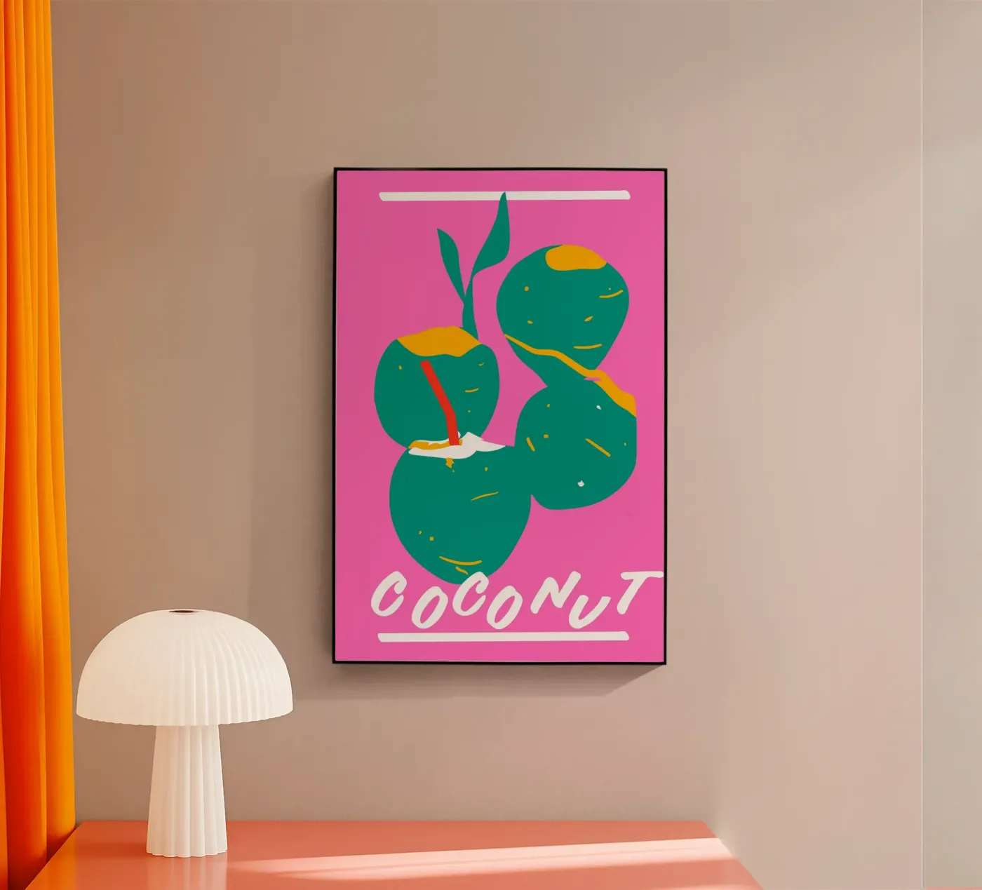 Coconut Acryl-Glas von Mariery Young