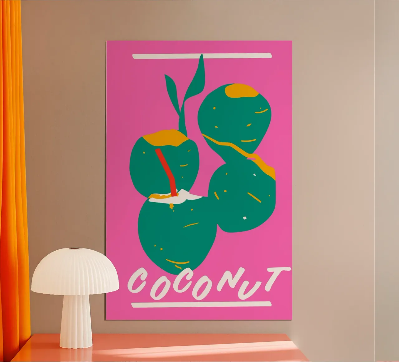 Coconut poster by Mariery Young