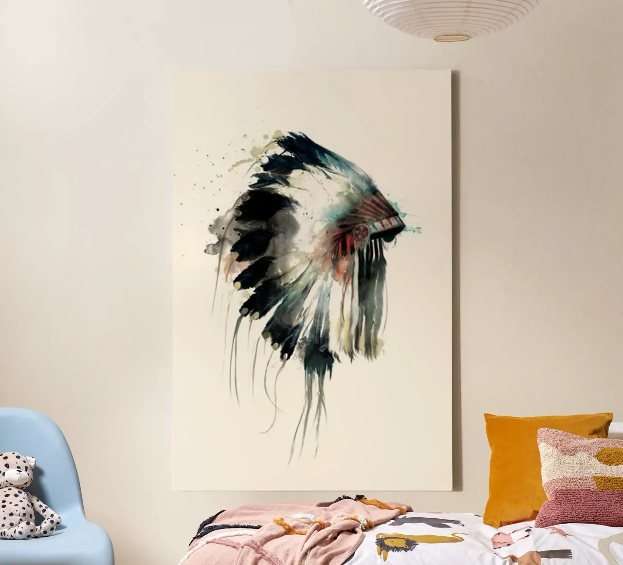 pittura in stile indigeno amy hamilton tela con Cornice a cassetta da kbm store
