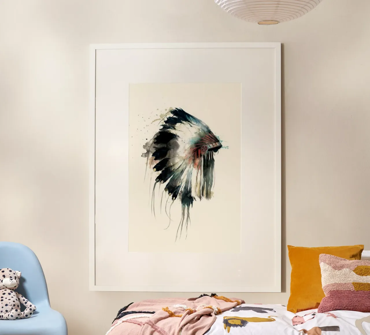 pittura in stile indigeno amy hamilton poster con telaio in legno da kbm store