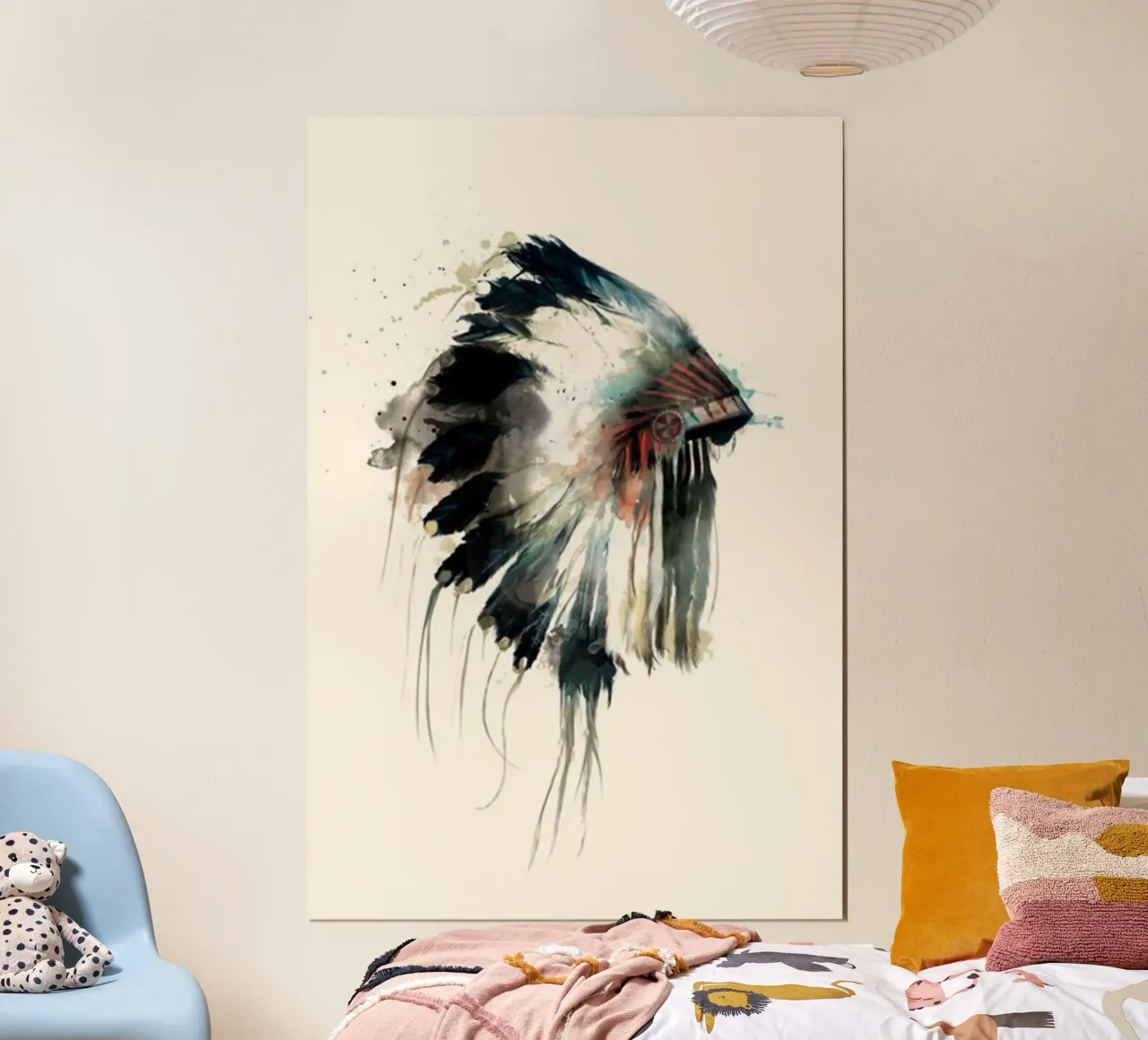 pittura in stile indigeno amy hamilton poster con telaio in legno da kbm store