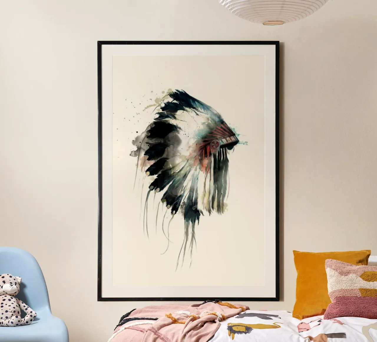 pittura in stile indigeno amy hamilton poster con telaio in legno da kbm store