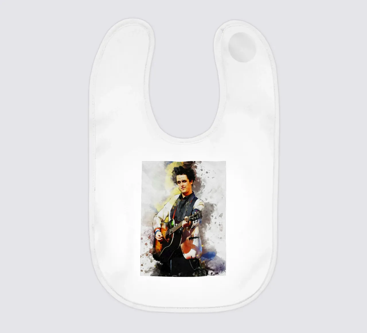 Smudge of Portrait Billie Joe Armstrong Babylätzchen von Gunawan Rb