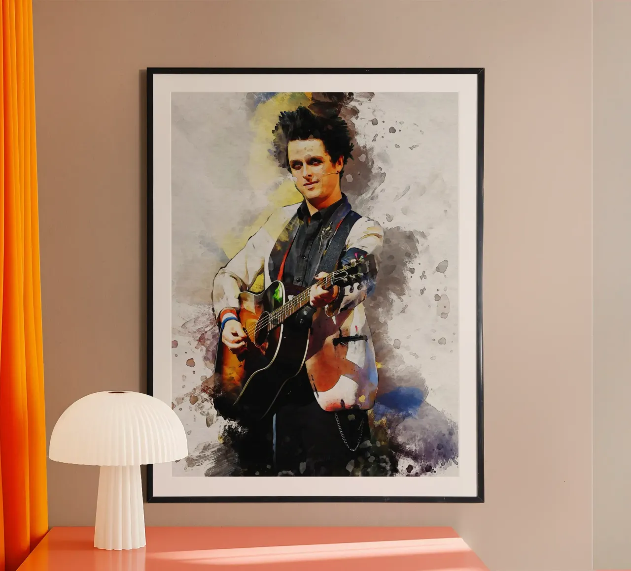 Smudge of Portrait Billie Joe Armstrong Hahnemühle von Gunawan Rb