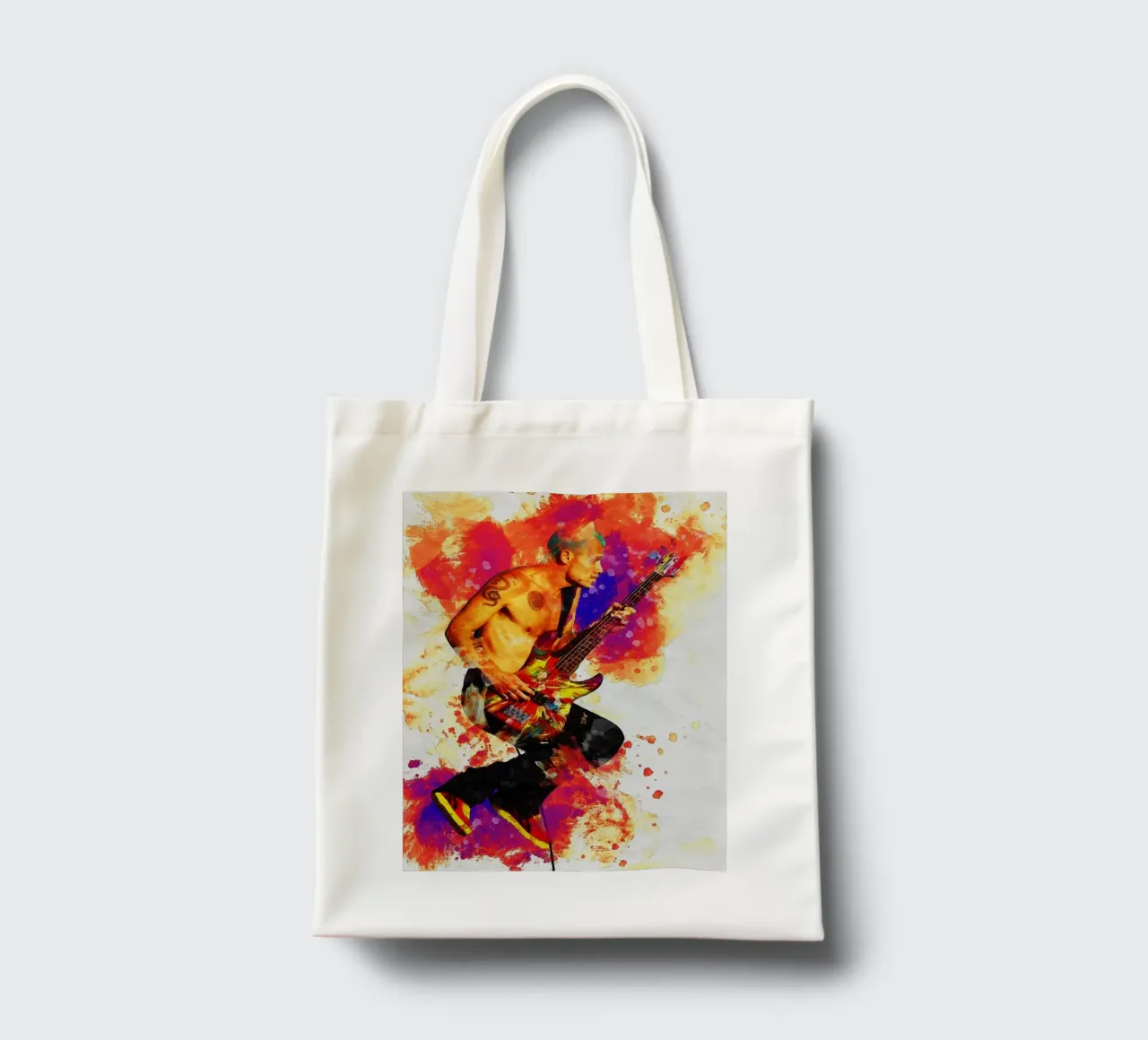 Smudge of Flea RHCP - The greatest bass player ever tote bag by Gunawan Rb