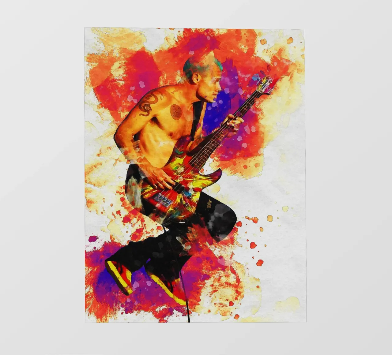 Smudge of Flea RHCP - Il più grande bassista di sempre telo in pvc da Gunawan Rb