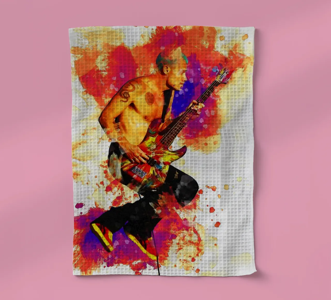 Smudge of Flea RHCP - Le plus grand bassiste de tous les temps torchon de Gunawan Rb