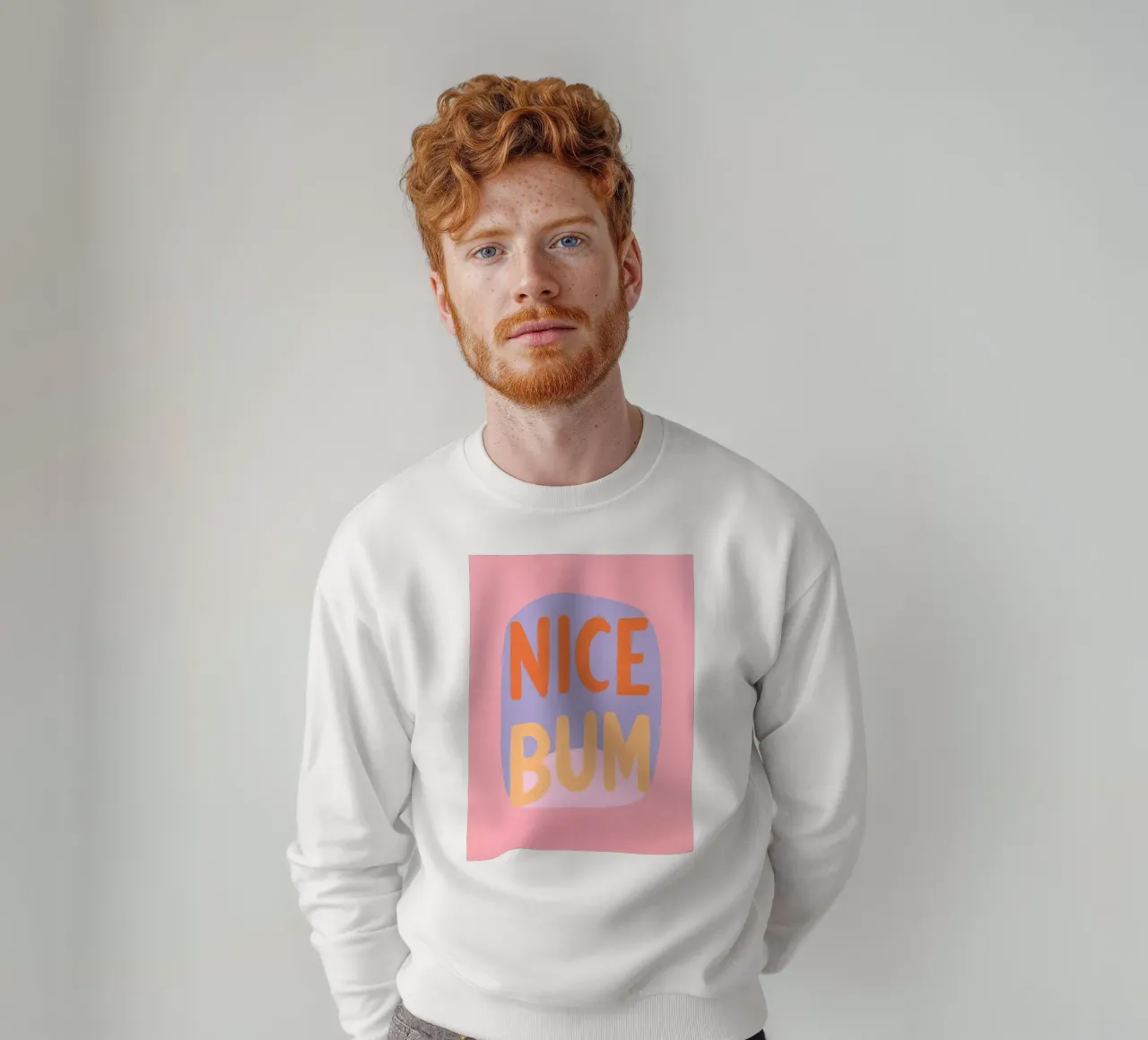 Nice Bum Vibes felpa da Carinaprint