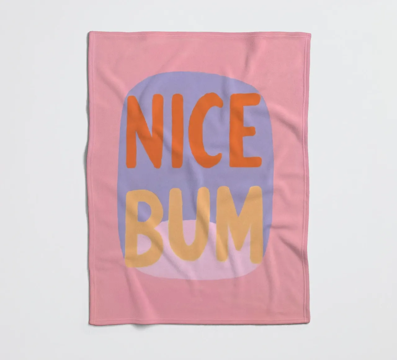 Netter Hintern Vibes Fleecedecke von Carinaprint