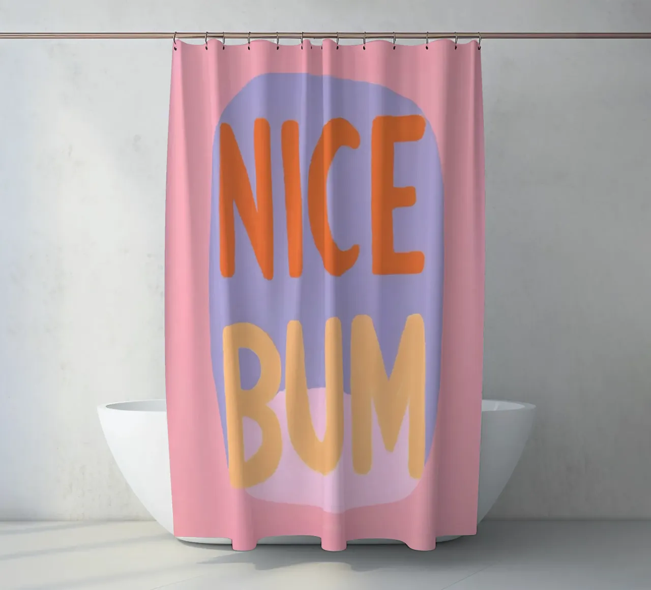 Netter Hintern Vibes Duschvorhang von Carinaprint