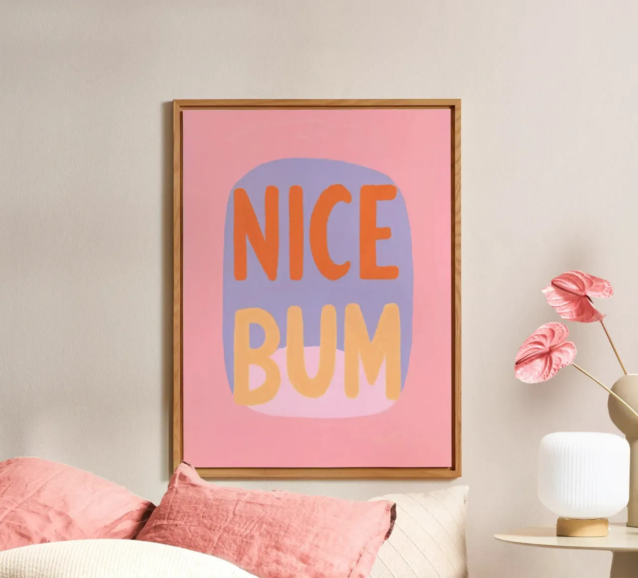 Nice Bum Vibes alluminio dibond da Carinaprint