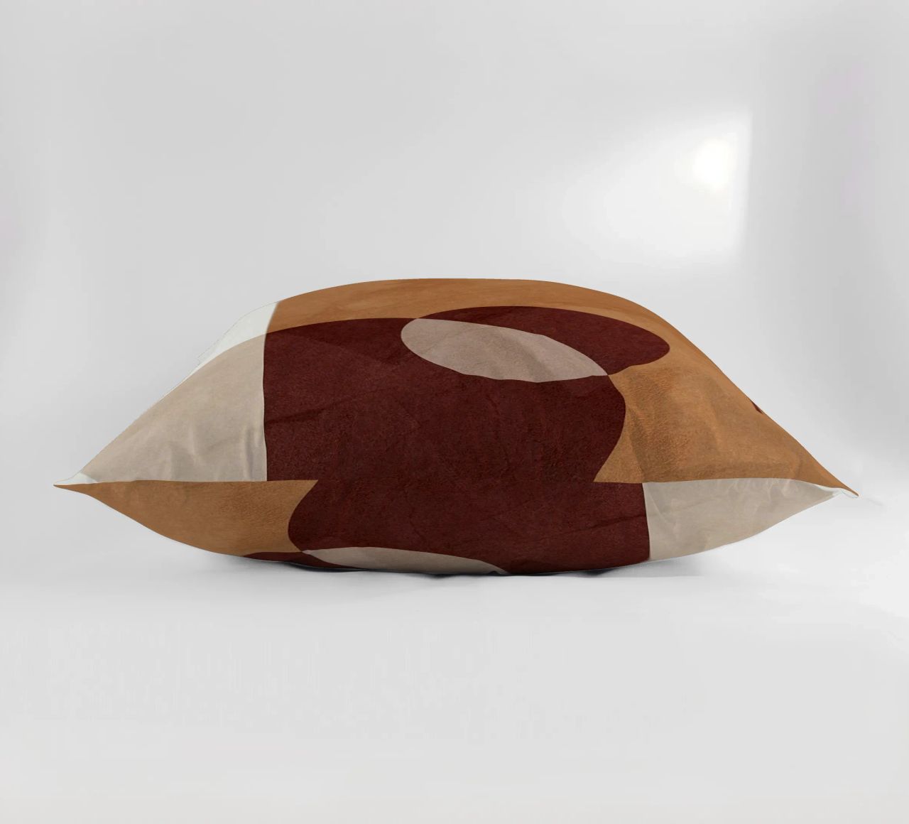 forme geometriche cerchi rettangoli linee forme sovrapposte cuscino da Leslie Anne Kriz