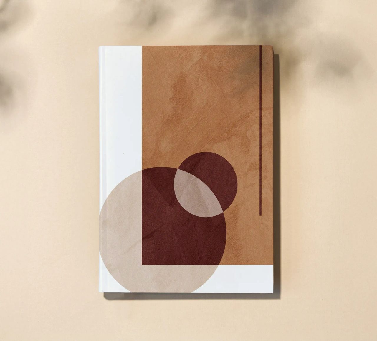 geometric shapes circles rectangle lines overlapping shapes notebook by Leslie Anne Kriz