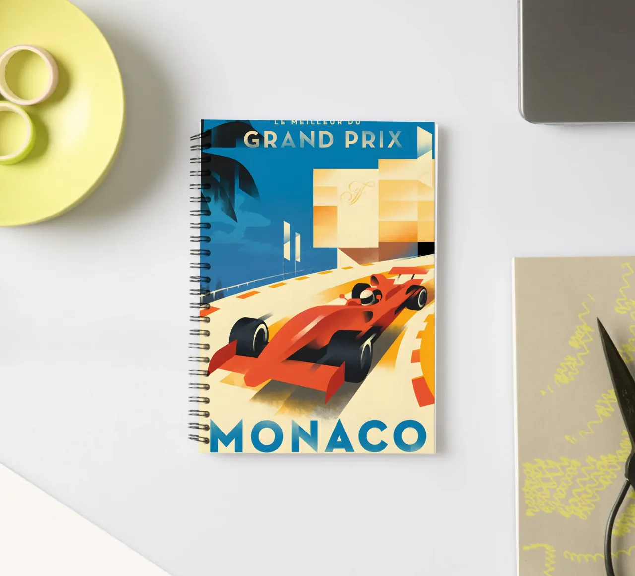 Monaco Grand Prix spiral notebook by AUTOSHOOT